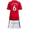 Camisola + Calções Manchester United Martinez 6 Criança Equipamento 1ª 23/24